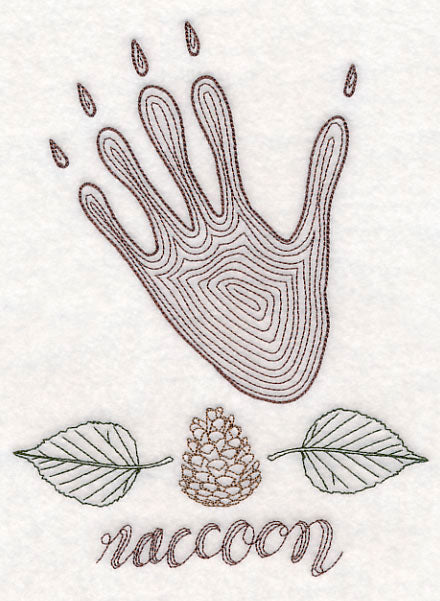 Animal Tracks - Raccoon (Vintage)