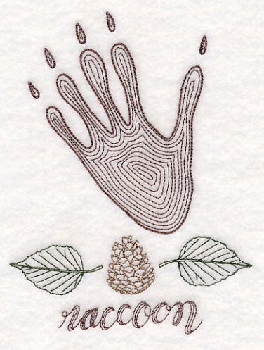 Animal Tracks - Raccoon (Vintage)