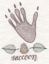 Animal Tracks - Raccoon (Vintage)