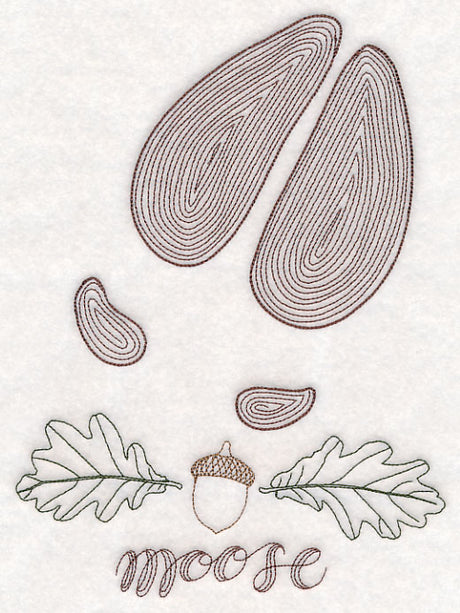 Animal Tracks - Moose (Vintage)