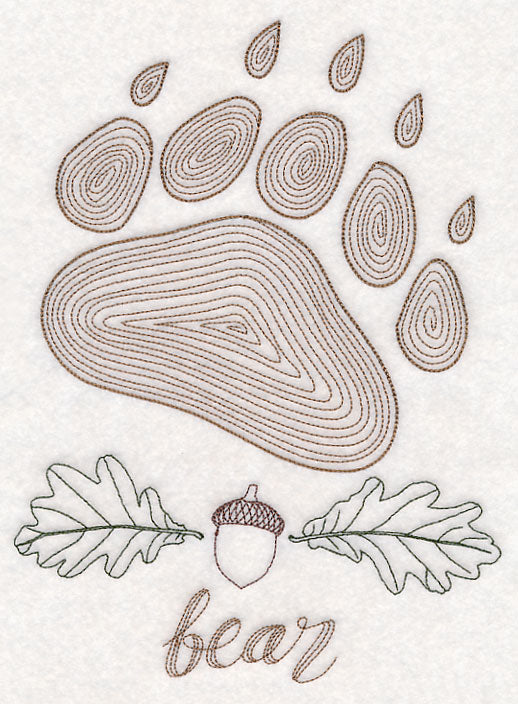 Animal Tracks - Bear (Vintage)