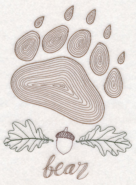 Animal Tracks - Bear (Vintage)