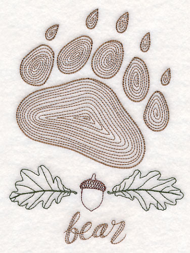 Animal Tracks - Bear (Vintage)