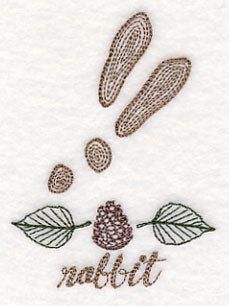 Animal Tracks - Rabbit (Vintage)