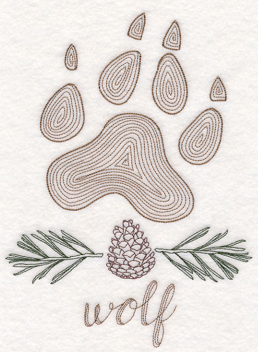 Animal Tracks - Wolf (Vintage)