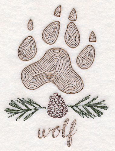 Animal Tracks - Wolf (Vintage)