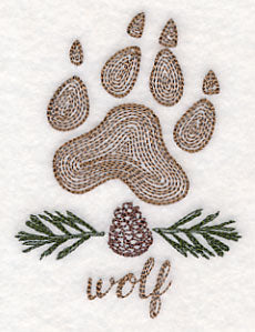 Animal Tracks - Wolf (Vintage)