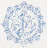 Anchor Medallion (Bluework)