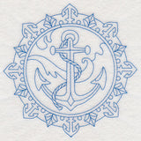 Anchor Medallion (Bluework)