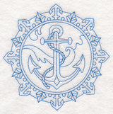 Anchor Medallion (Bluework)