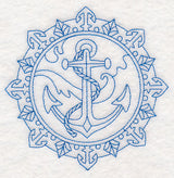 Anchor Medallion (Bluework)