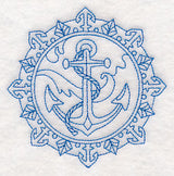 Anchor Medallion (Bluework)