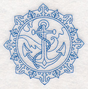 Anchor Medallion (Bluework)