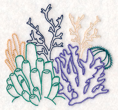 Underwater Coral Collage (Vintage)