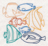 Underwater Fish Collage (Vintage)