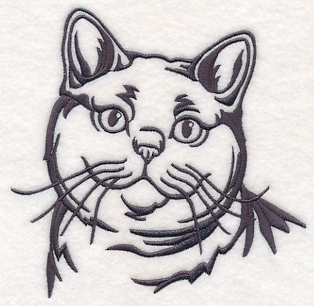 British Shorthair Cat Silhouette