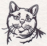 British Shorthair Cat Silhouette