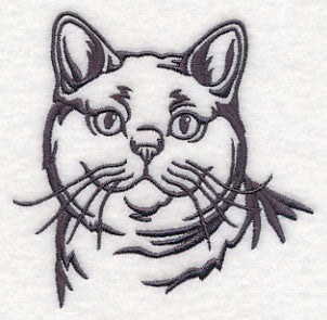 British Shorthair Cat Silhouette