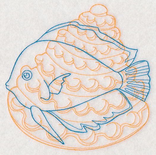Underwater Discus Fish Medallion