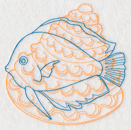 Underwater Discus Fish Medallion