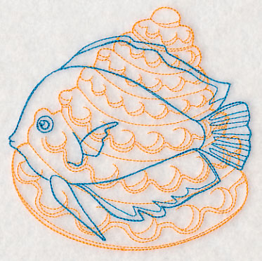 Underwater Discus Fish Medallion