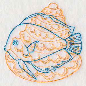 Underwater Discus Fish Medallion
