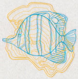 Underwater Butterflyfish Medallion
