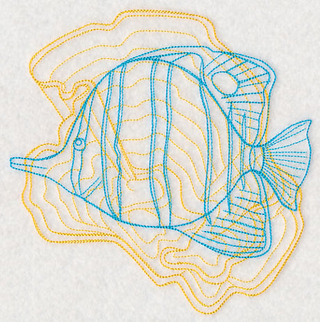 Underwater Butterflyfish Medallion