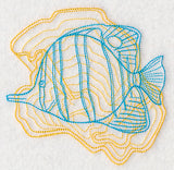 Underwater Butterflyfish Medallion