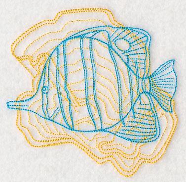 Underwater Butterflyfish Medallion