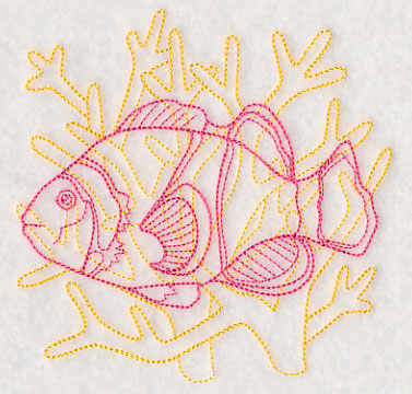 Underwater Clownfish Medallion