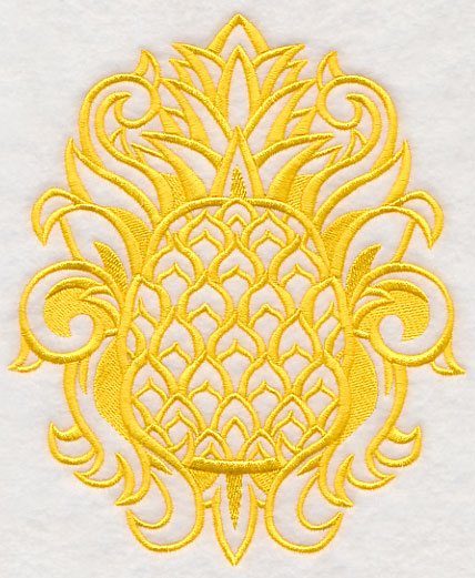 Summertime Damask Pineapple