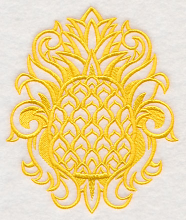 Summertime Damask Pineapple