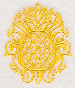 Summertime Damask Pineapple