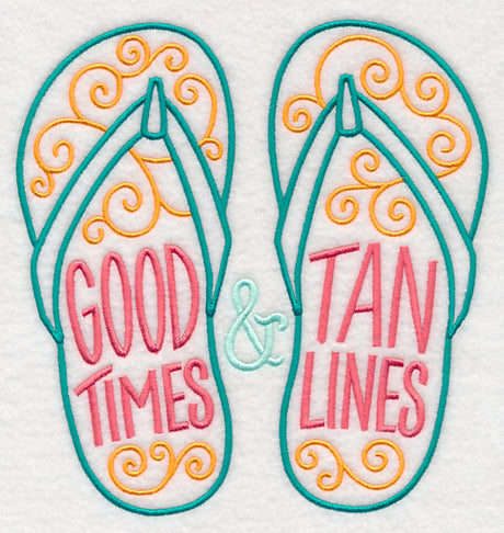 Good Times and Tan Lines Flip Flops