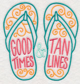Good Times and Tan Lines Flip Flops