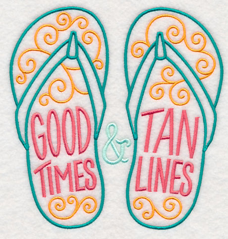 Good Times and Tan Lines Flip Flops