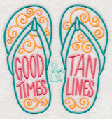 Good Times and Tan Lines Flip Flops