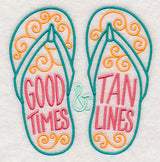 Good Times and Tan Lines Flip Flops