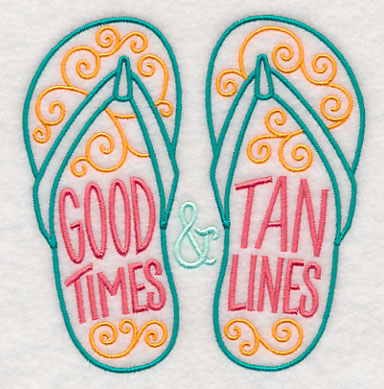 Good Times and Tan Lines Flip Flops
