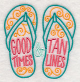 Good Times and Tan Lines Flip Flops