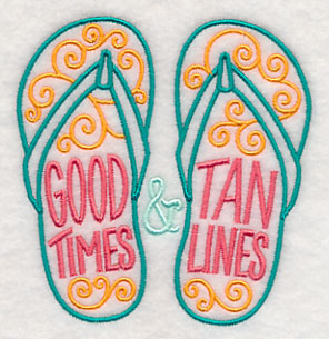 Good Times and Tan Lines Flip Flops