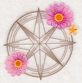 Nautical Compass Etching