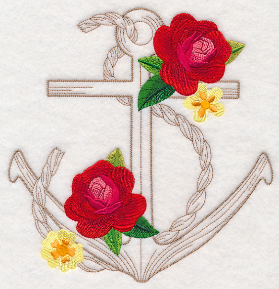 Nautical Anchor Etching