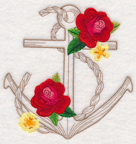 Nautical Anchor Etching