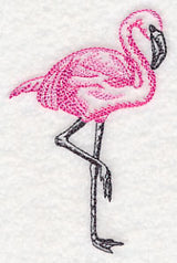 Tropical Flamingo Sketch