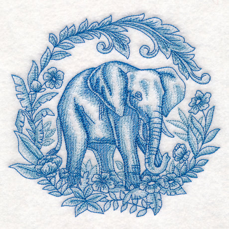 Delft Blue Safari - Elephant