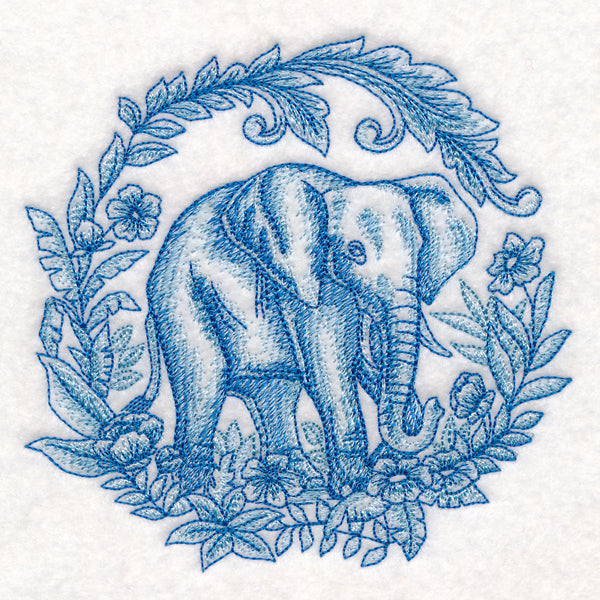 Delft Blue Safari - Elephant