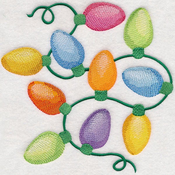 Christmas Lights in Watercolor