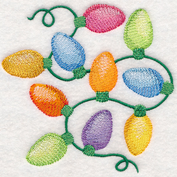 Christmas Lights in Watercolor